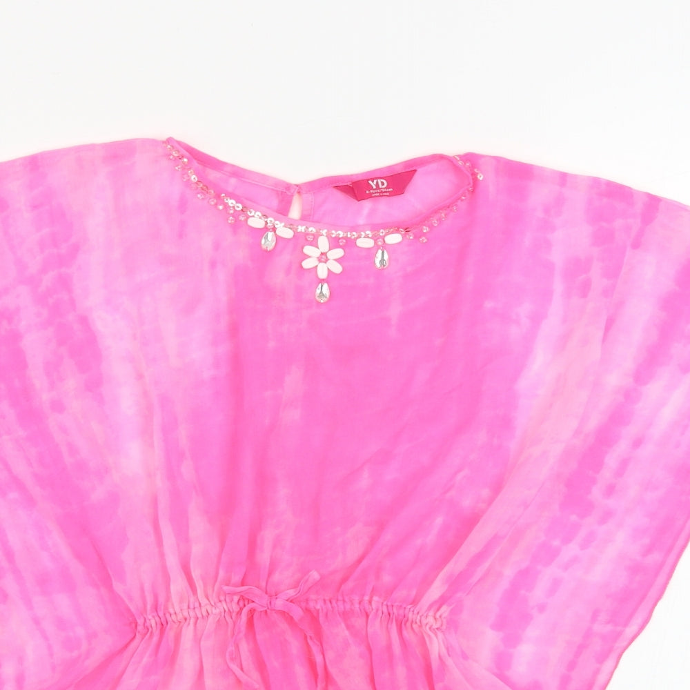 YD Girls Pink   Basic Blouse Size 8-9 Years