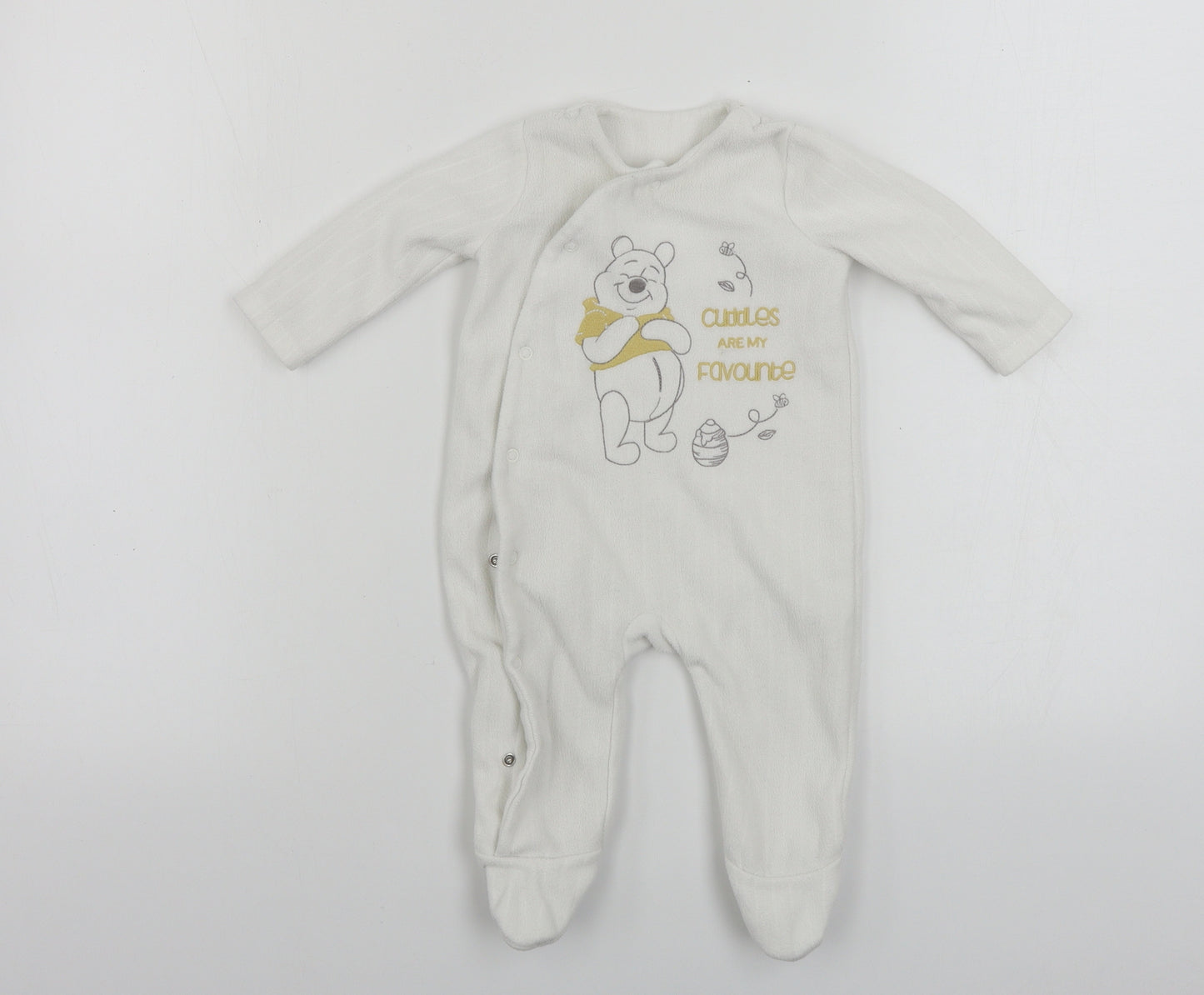 Disney  Baby White   Babygrow One-Piece Size 3-6 Months