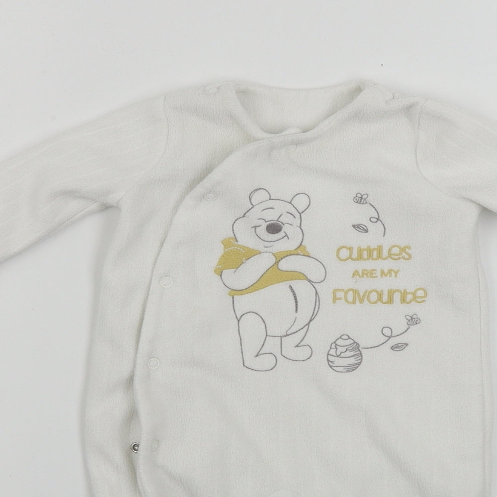 Disney  Baby White   Babygrow One-Piece Size 3-6 Months