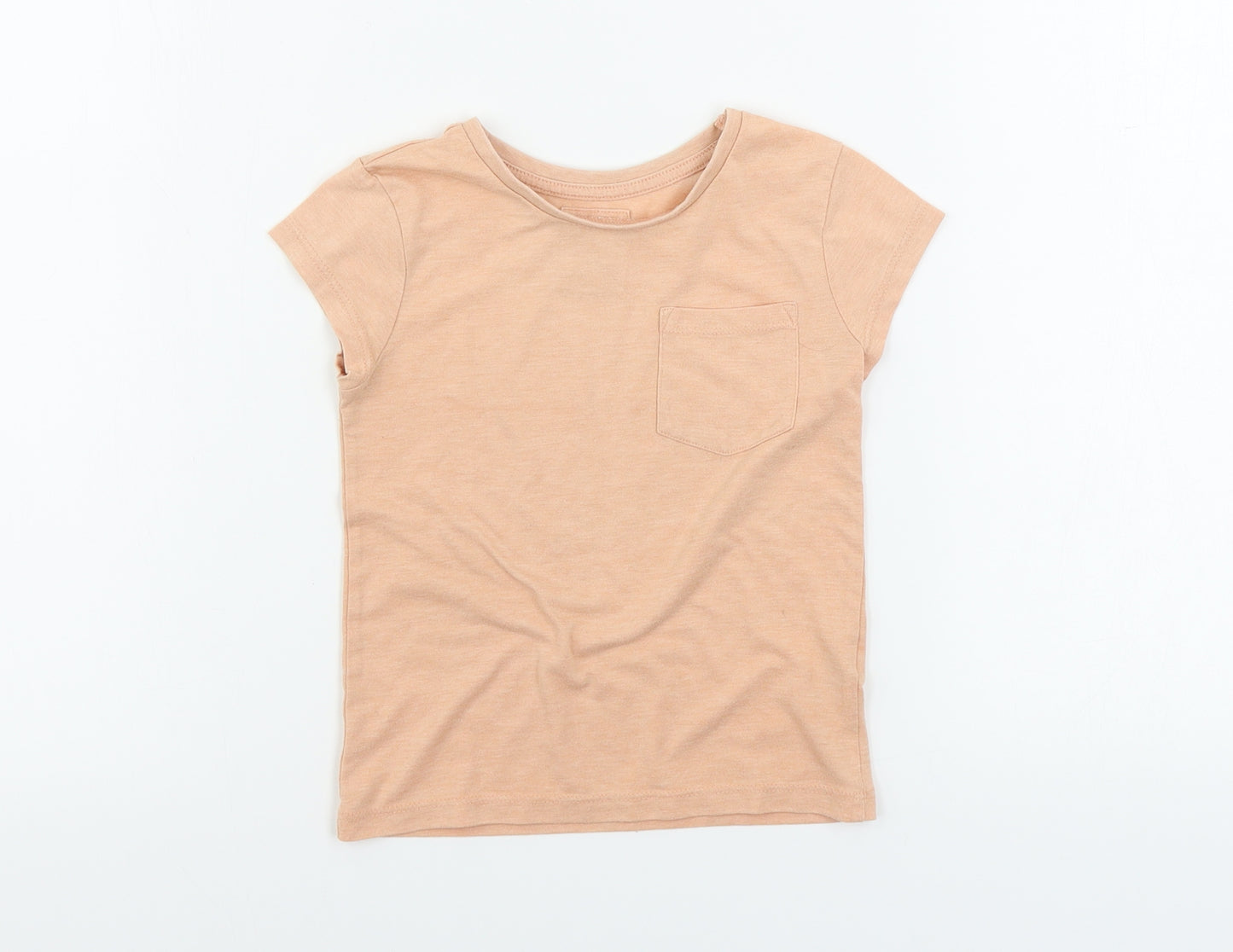 F&F  Girls Orange   Basic T-Shirt Size 3-4 Years