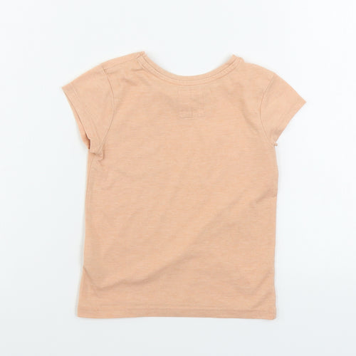 F&F  Girls Orange   Basic T-Shirt Size 3-4 Years