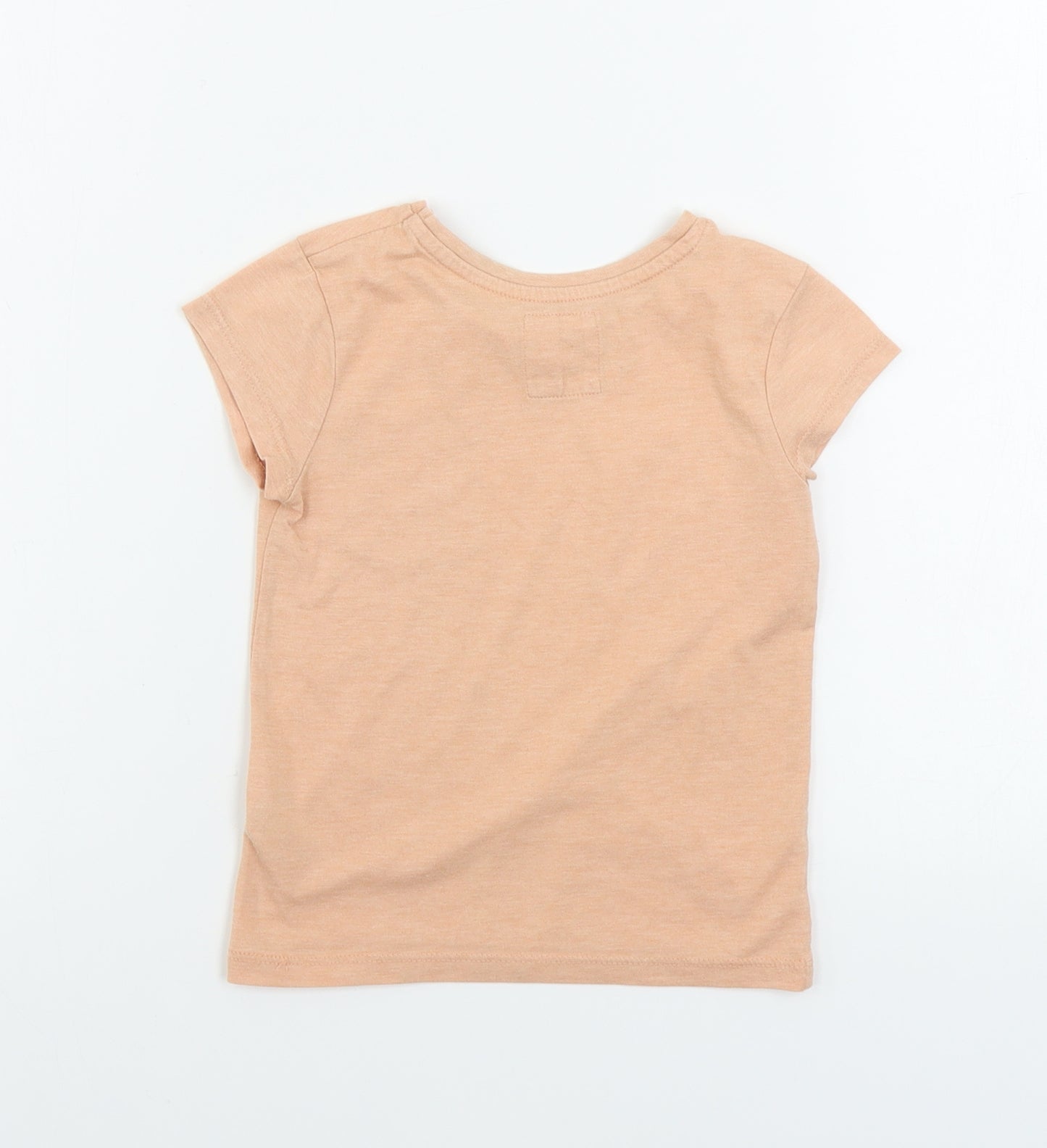F&F  Girls Orange   Basic T-Shirt Size 3-4 Years