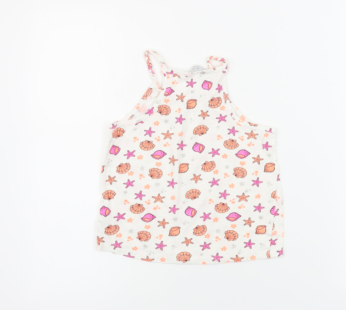 Primark  Girls White   Basic Tank Size 6-7 Years