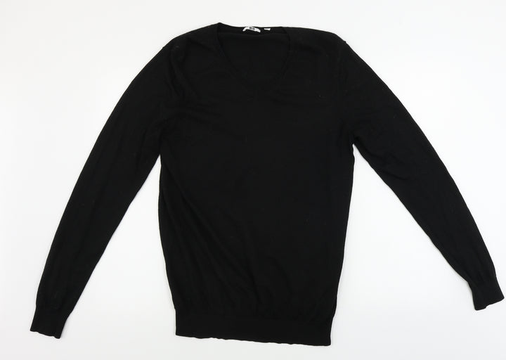QED London Mens Black Pullover Jumper Size L