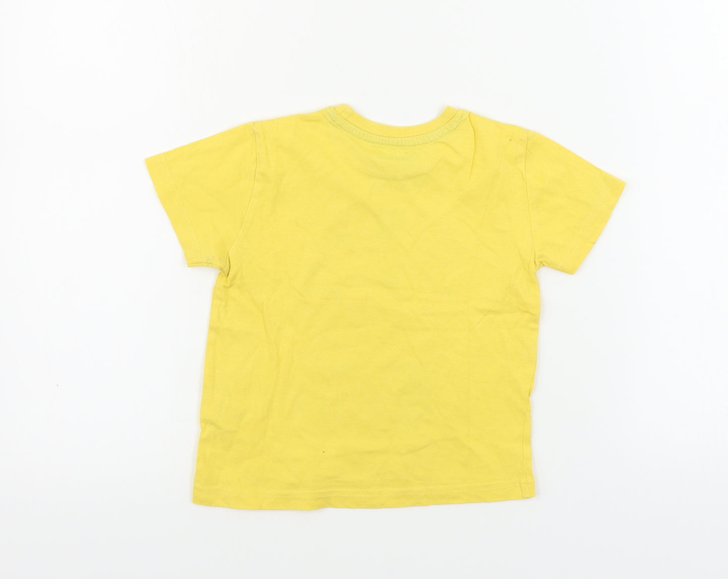 Primark Boys Yellow   Basic T-Shirt Size 2-3 Years