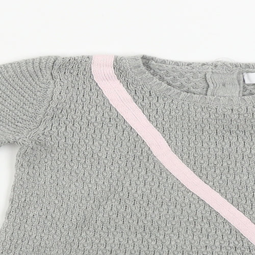 Miss Mona mouse  Girls Grey   Pullover Jumper Size 4 Years
