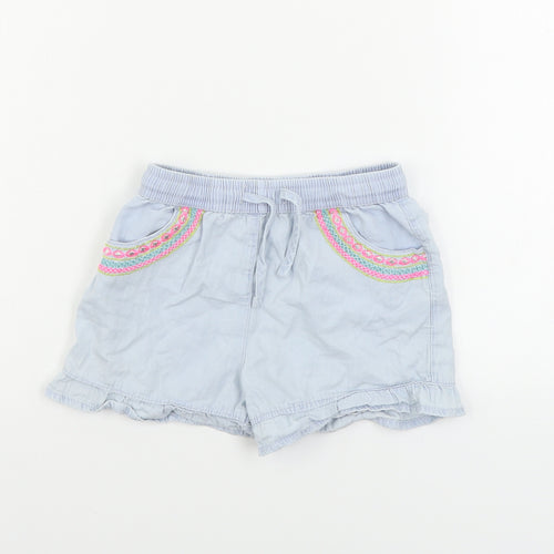 Matalan  Girls Blue   Chino Shorts Size 7 Years