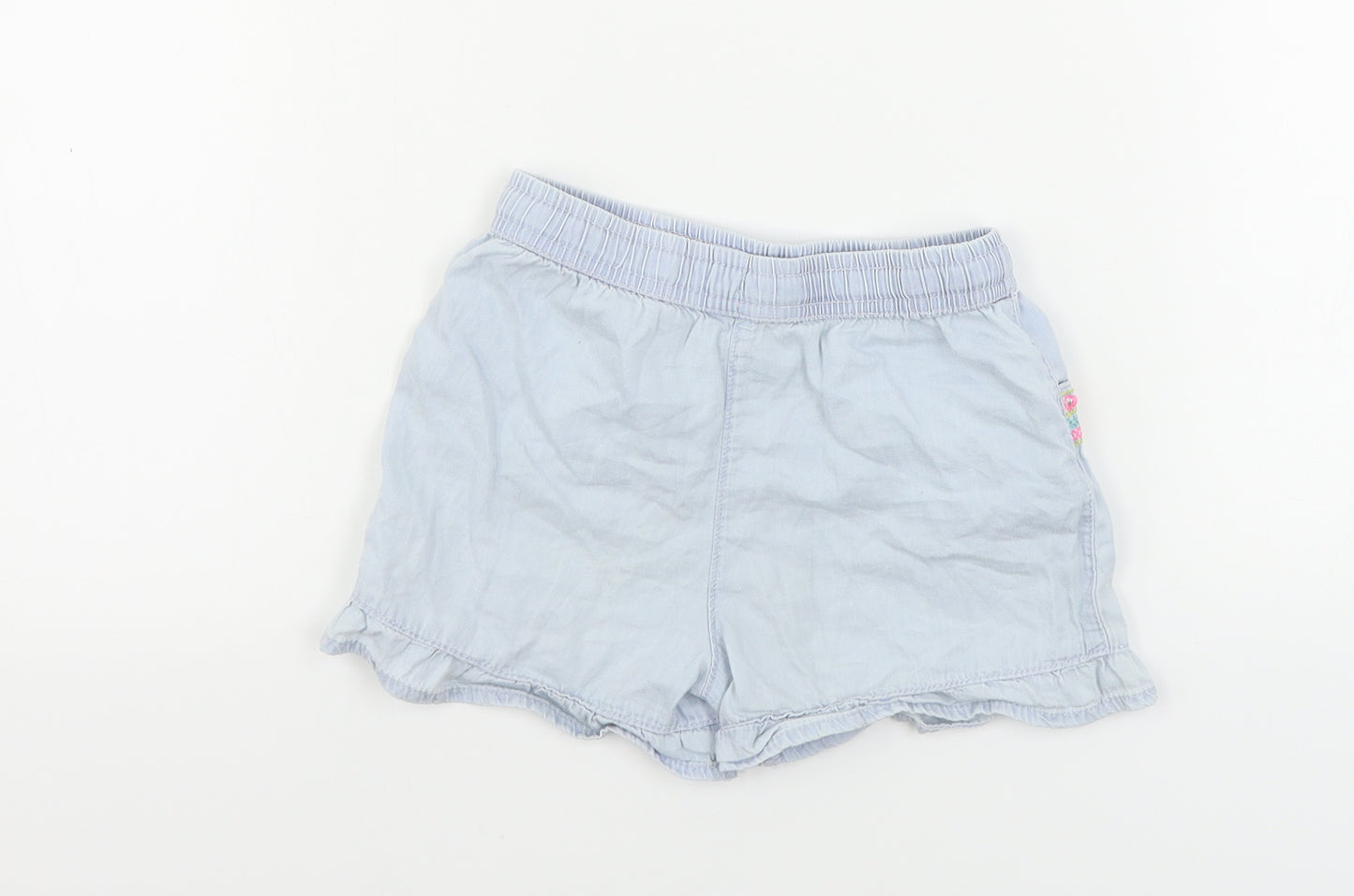 Matalan  Girls Blue   Chino Shorts Size 7 Years