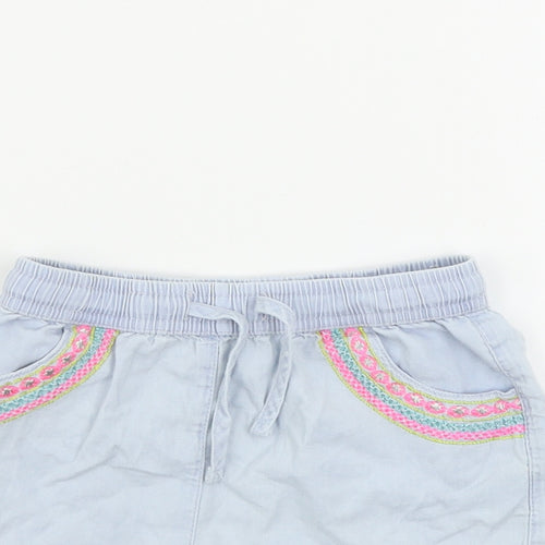 Matalan  Girls Blue   Chino Shorts Size 7 Years
