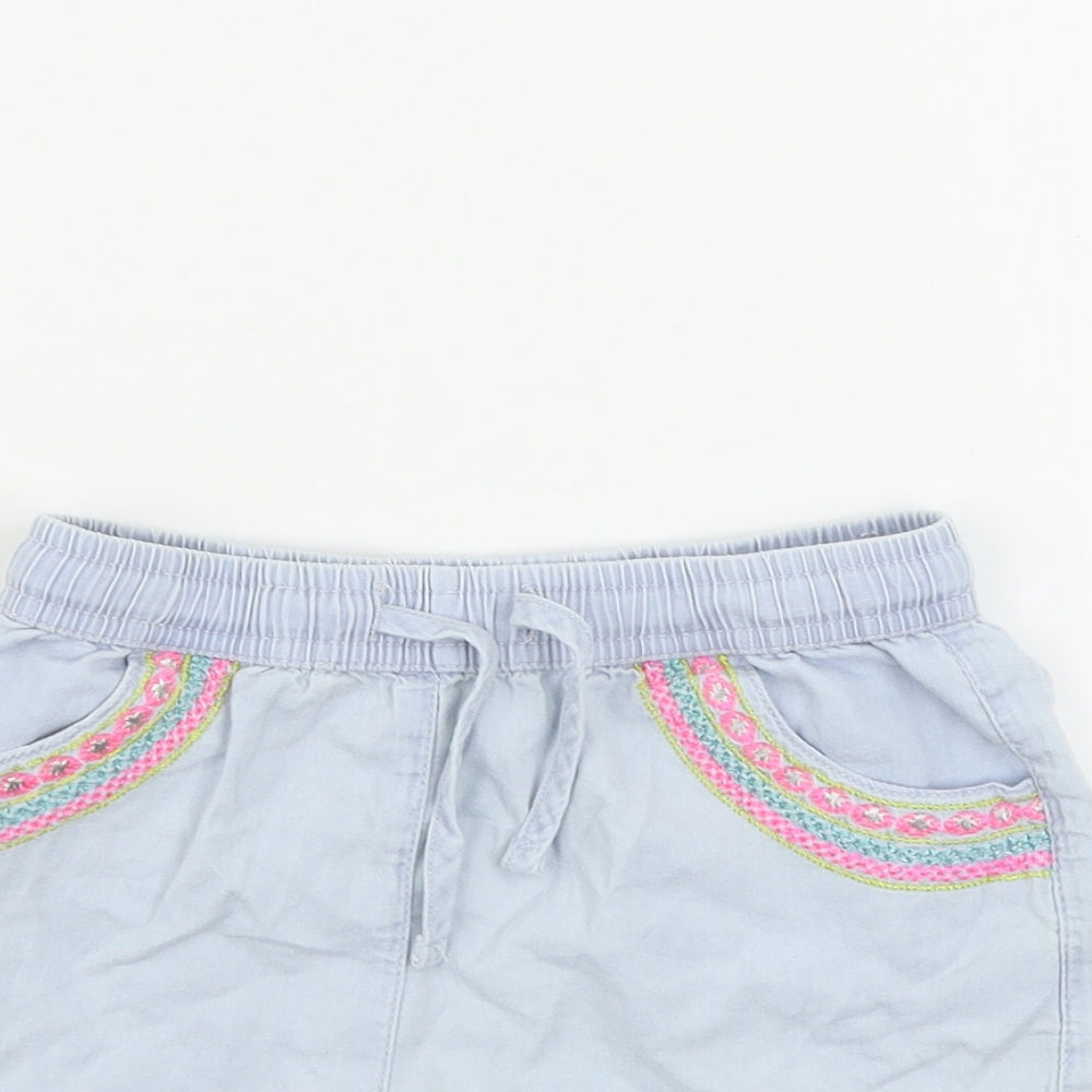 Matalan  Girls Blue   Chino Shorts Size 7 Years