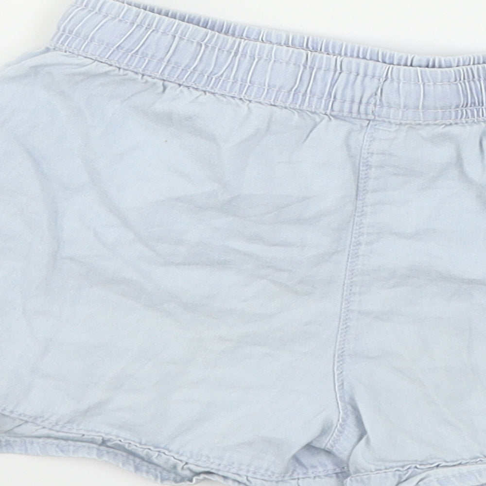 Matalan  Girls Blue   Chino Shorts Size 7 Years