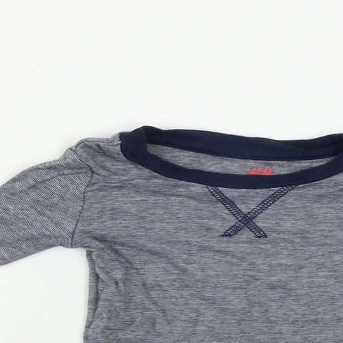 H&M  Girls Blue   Basic T-Shirt Size 2 Years