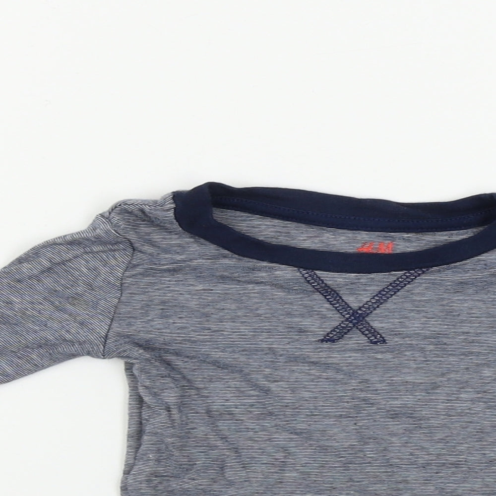 H&M  Girls Blue   Basic T-Shirt Size 2 Years