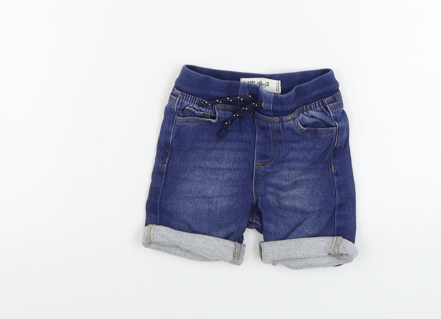 denim co Boys Blue   Chino Shorts Size 2-3 Years