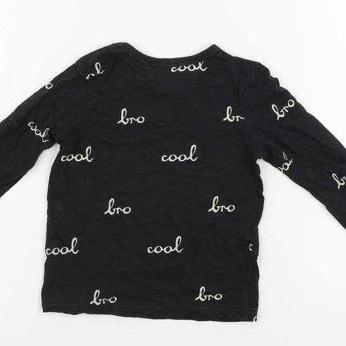 George  Girls Black   Basic T-Shirt Size 3-4 Years
