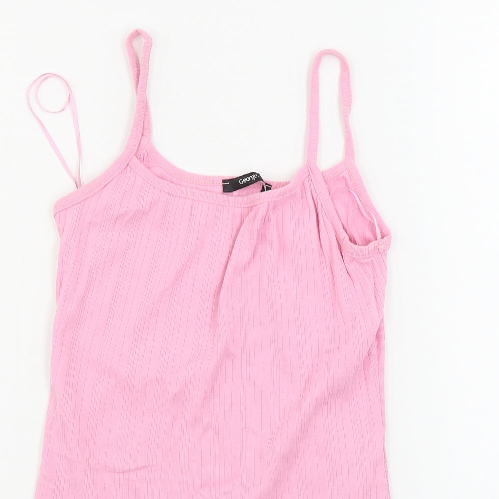 George  Womens Pink   Basic Tank Size 12