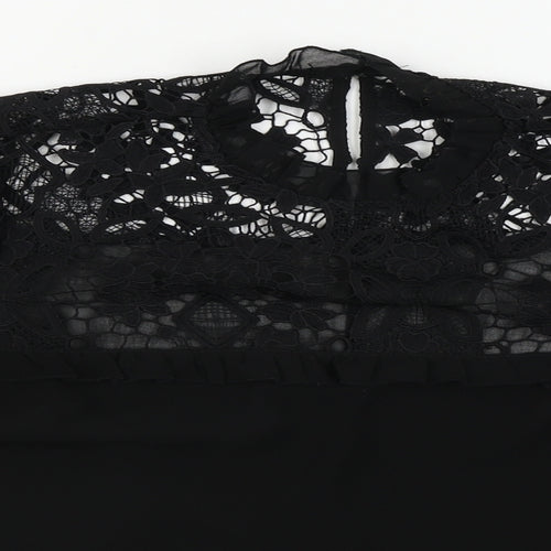 Lipsy  Womens Black   Basic Blouse Size 10