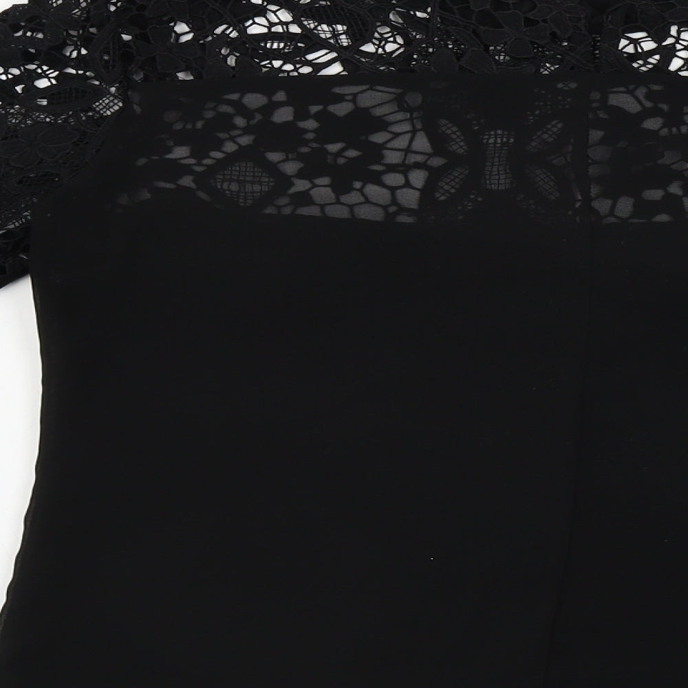 Lipsy  Womens Black   Basic Blouse Size 10