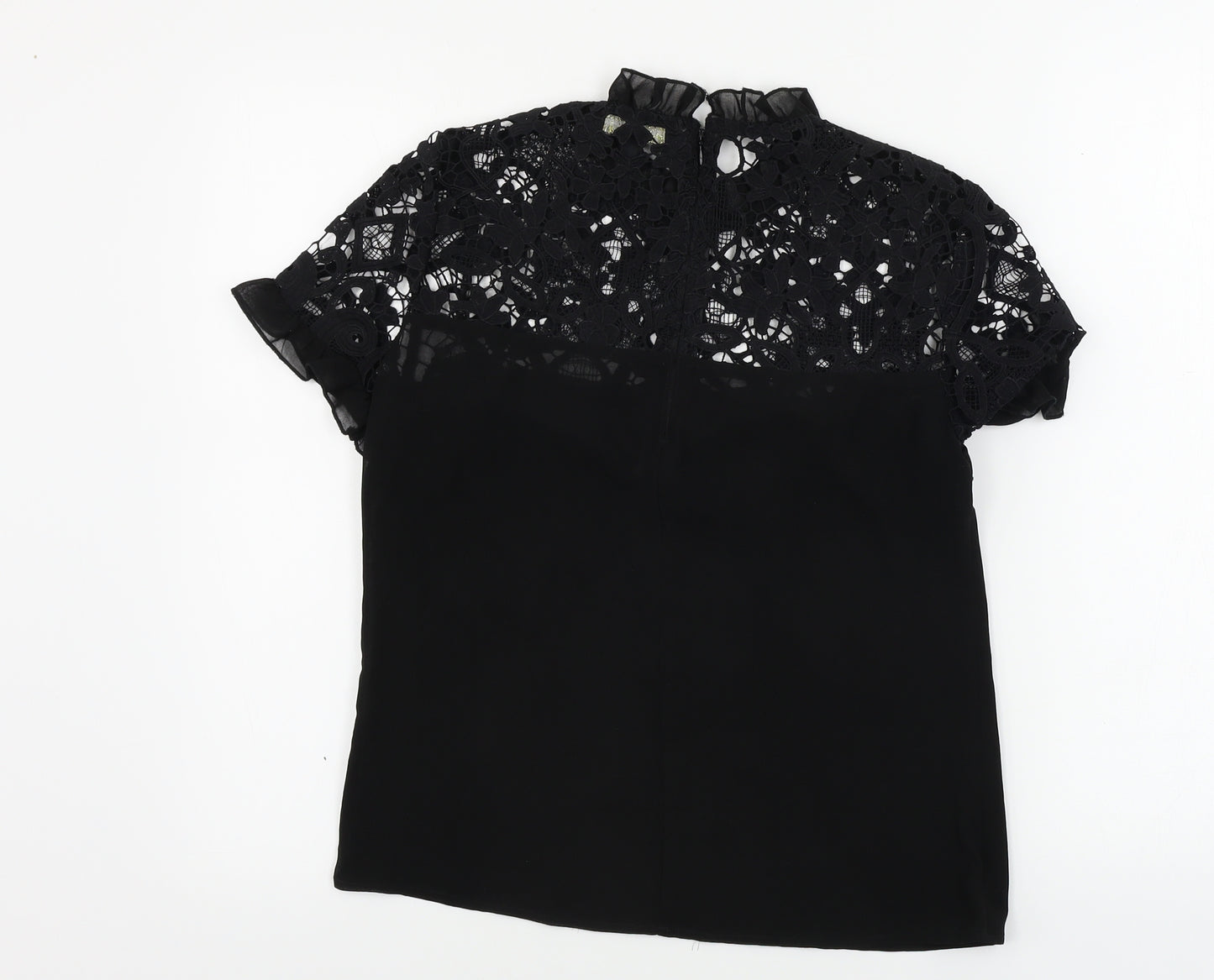 Lipsy  Womens Black   Basic T-Shirt Size 10