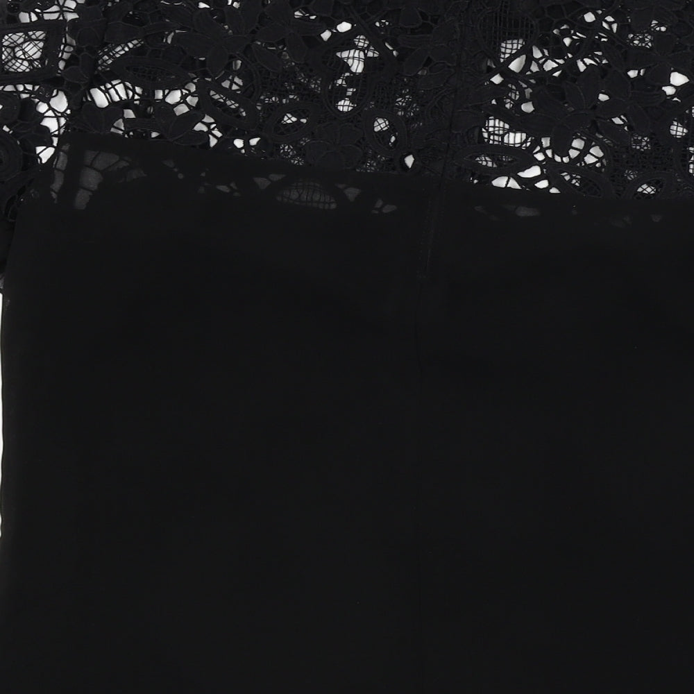 Lipsy  Womens Black   Basic T-Shirt Size 10