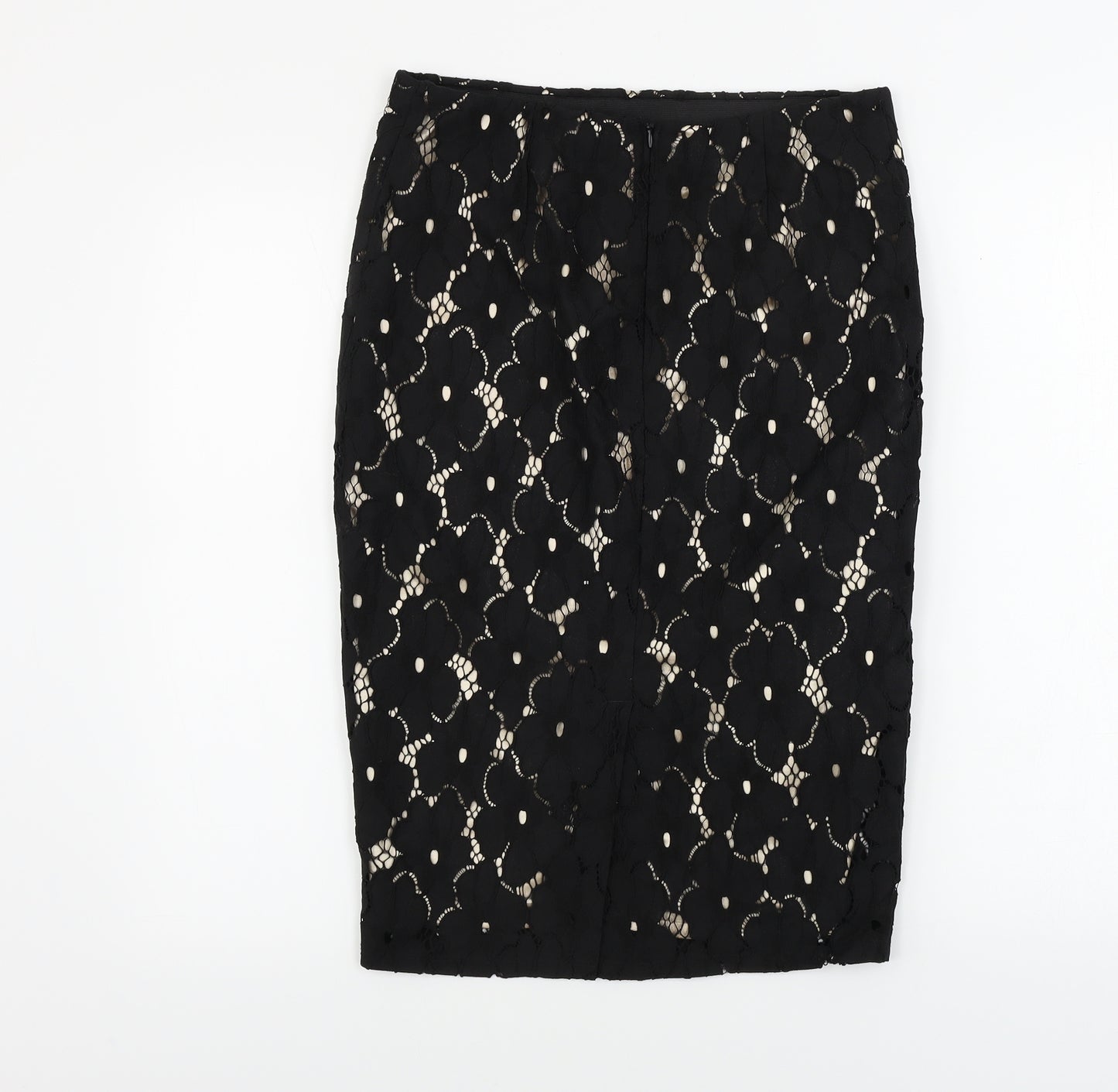 George  Womens Black Floral  Bandage Skirt Size 10
