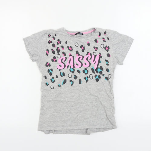 pep&co Girls Grey   Basic T-Shirt Size 12-13 Years