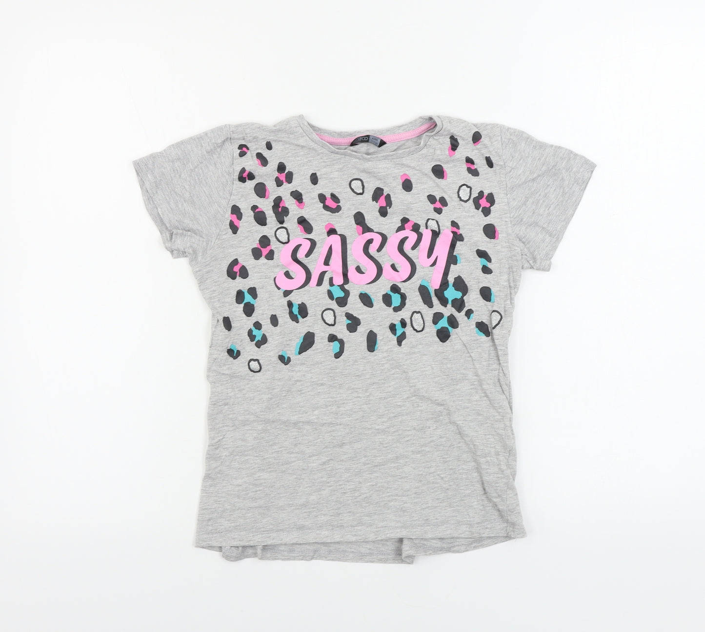 pep&co Girls Grey   Basic T-Shirt Size 12-13 Years