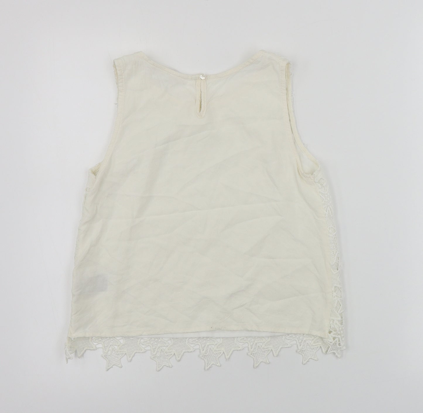 H&M Girls White   Basic T-Shirt Size 12-13 Years