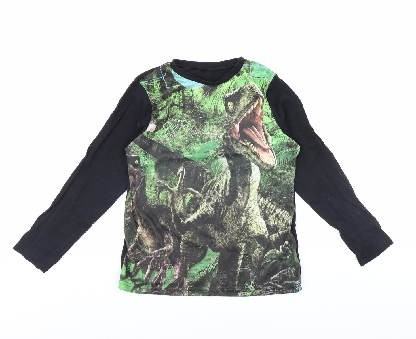 George Boys Black   Basic T-Shirt Size 10 Years  - Jurassic Park