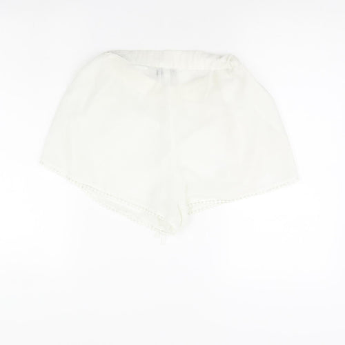 Boohoo Womens White   Bermuda Shorts Size M