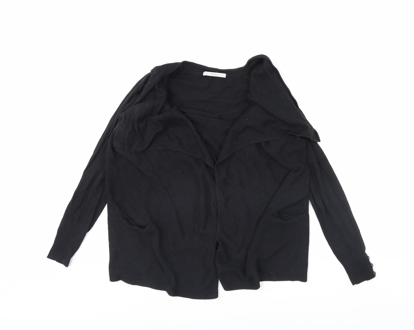 George Womens Black   Cardigan Jumper Size 8