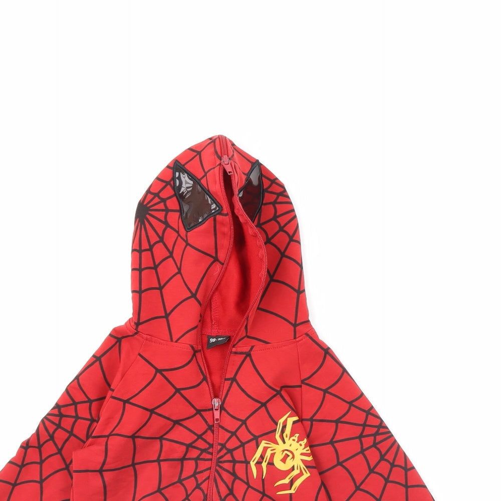 Preworn Boys Red   Jacket  Size 3 Years  - SpiderMan
