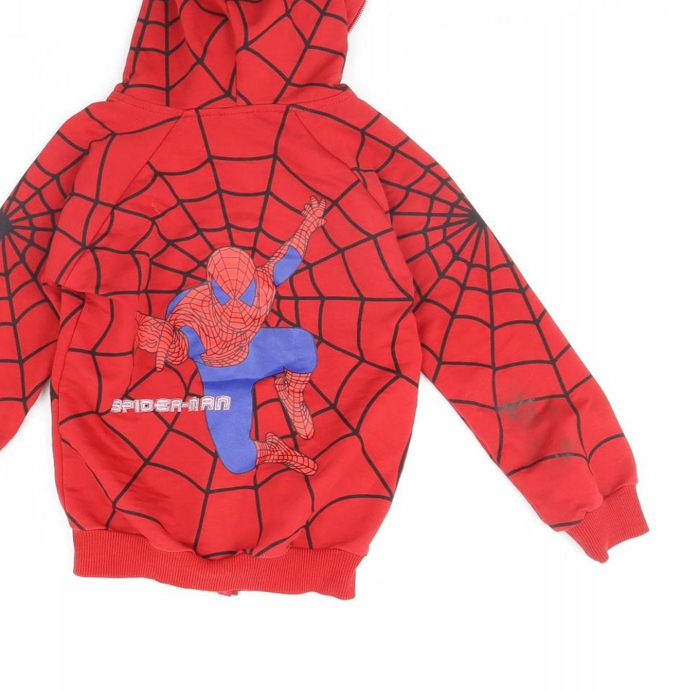Preworn Boys Red   Jacket  Size 3 Years  - SpiderMan