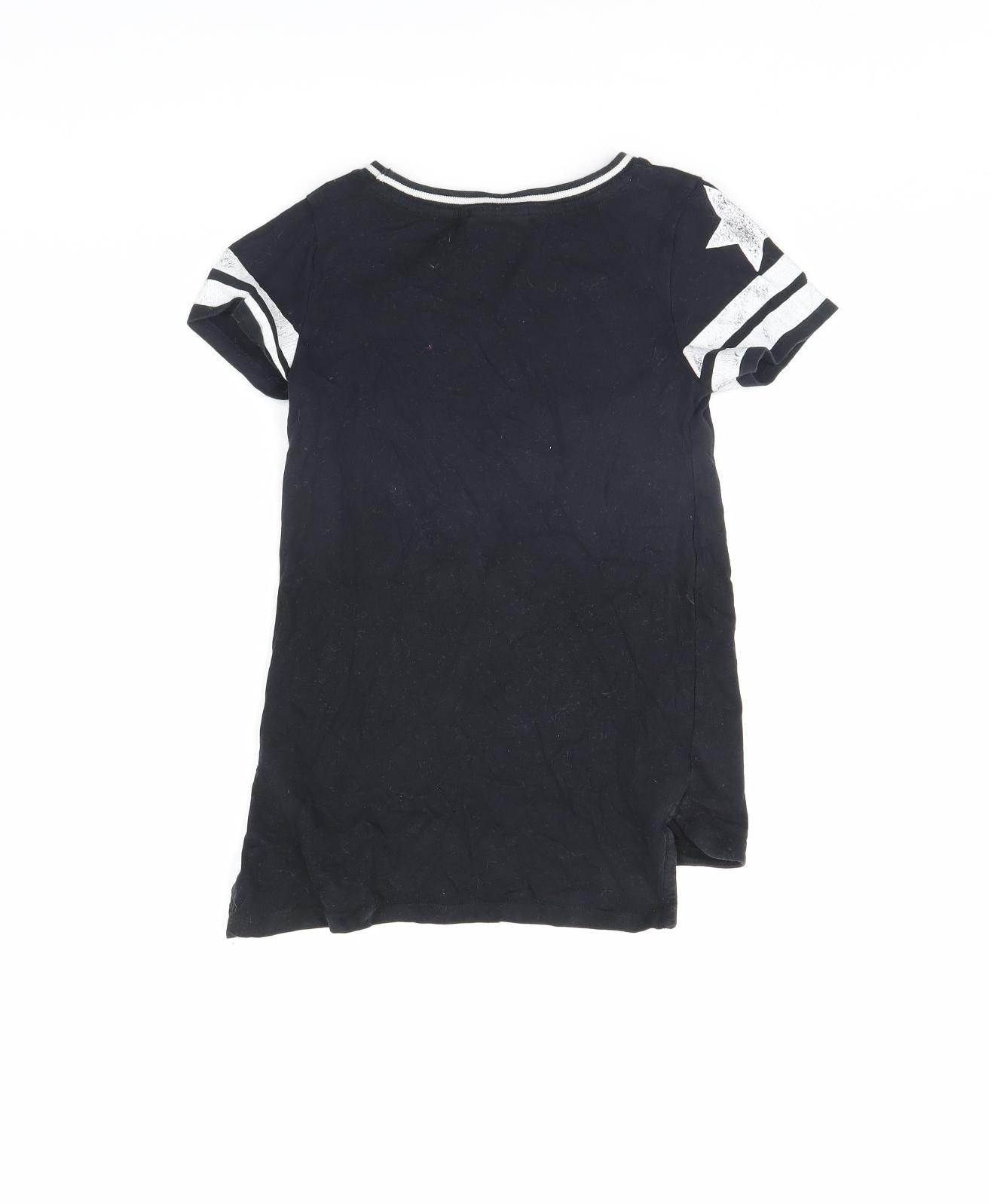 NEXT Girls Black   Basic T-Shirt Size 6 Years