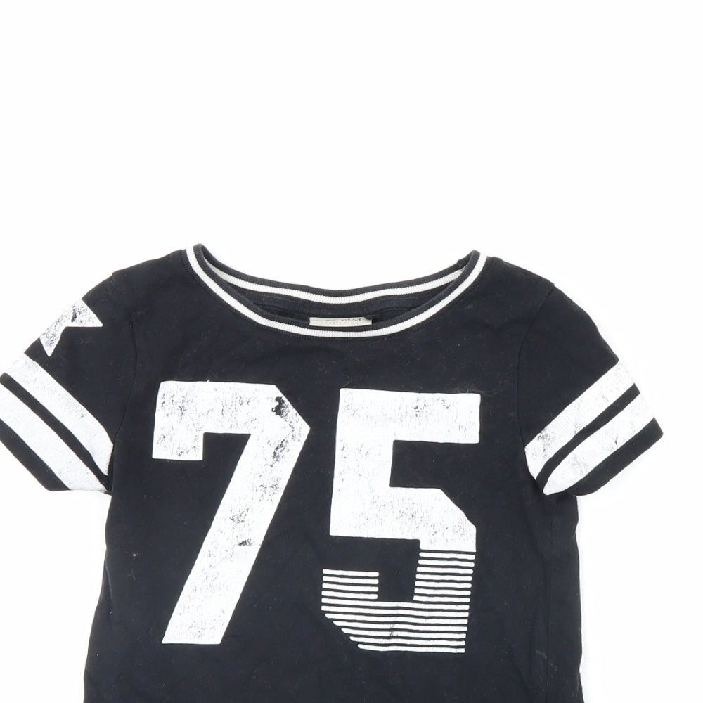 NEXT Girls Black   Basic T-Shirt Size 6 Years