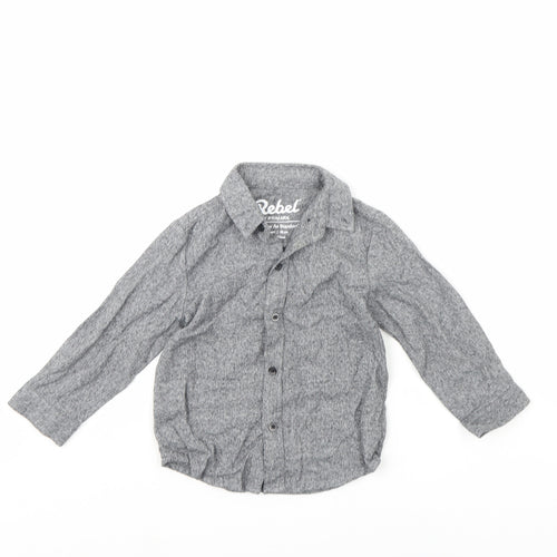 Primark Boys Grey   Basic Button-Up Size 2 Years