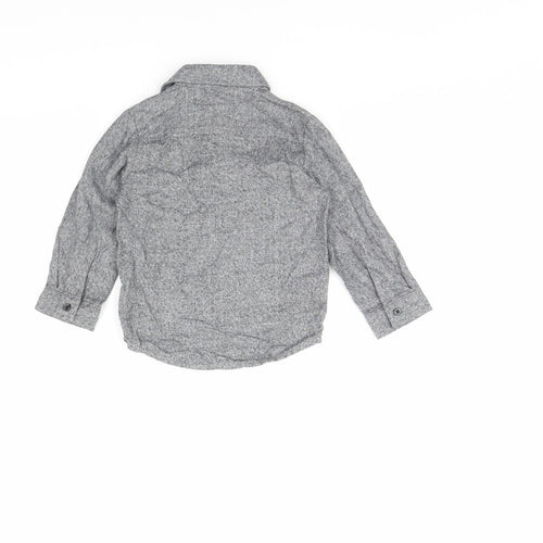 Primark Boys Grey   Basic Button-Up Size 2 Years