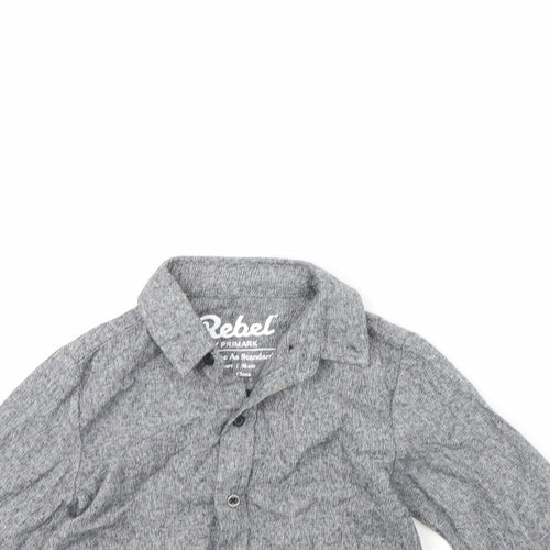 Primark Boys Grey   Basic Button-Up Size 2 Years