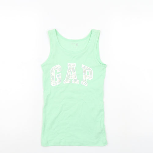 Gap Girls Green   Basic Tank Size 8 Years