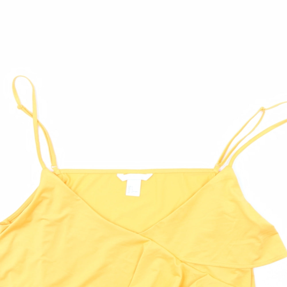H&M Womens Orange   Cropped Tank Size L
