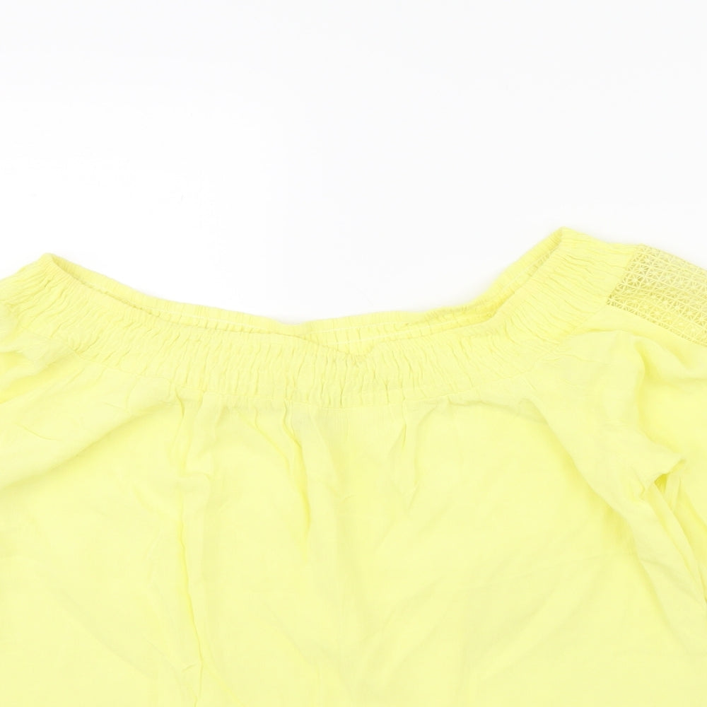 F&F Womens Yellow   Basic Blouse Size 14