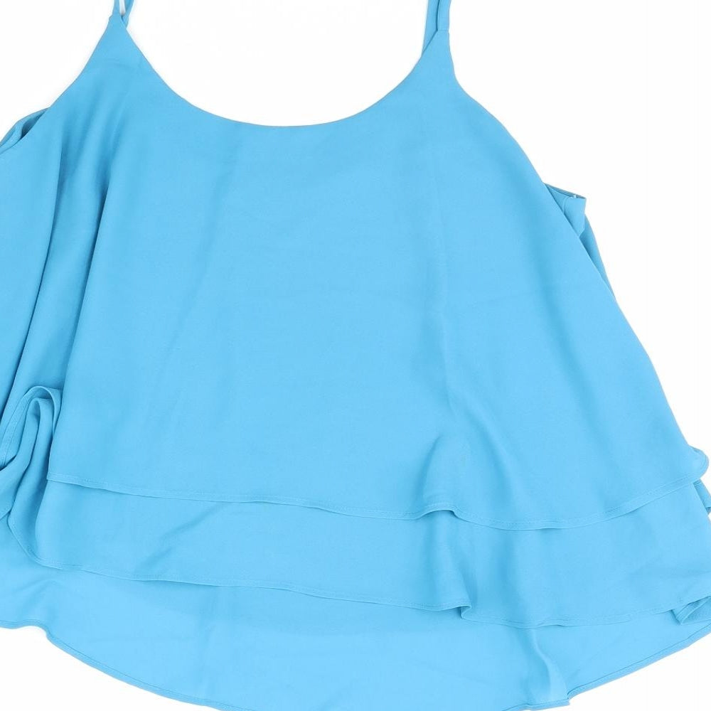 Mng Womens Blue   Cropped Tank Size L