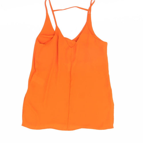 H&M Womens Orange   Basic Tank Size 8