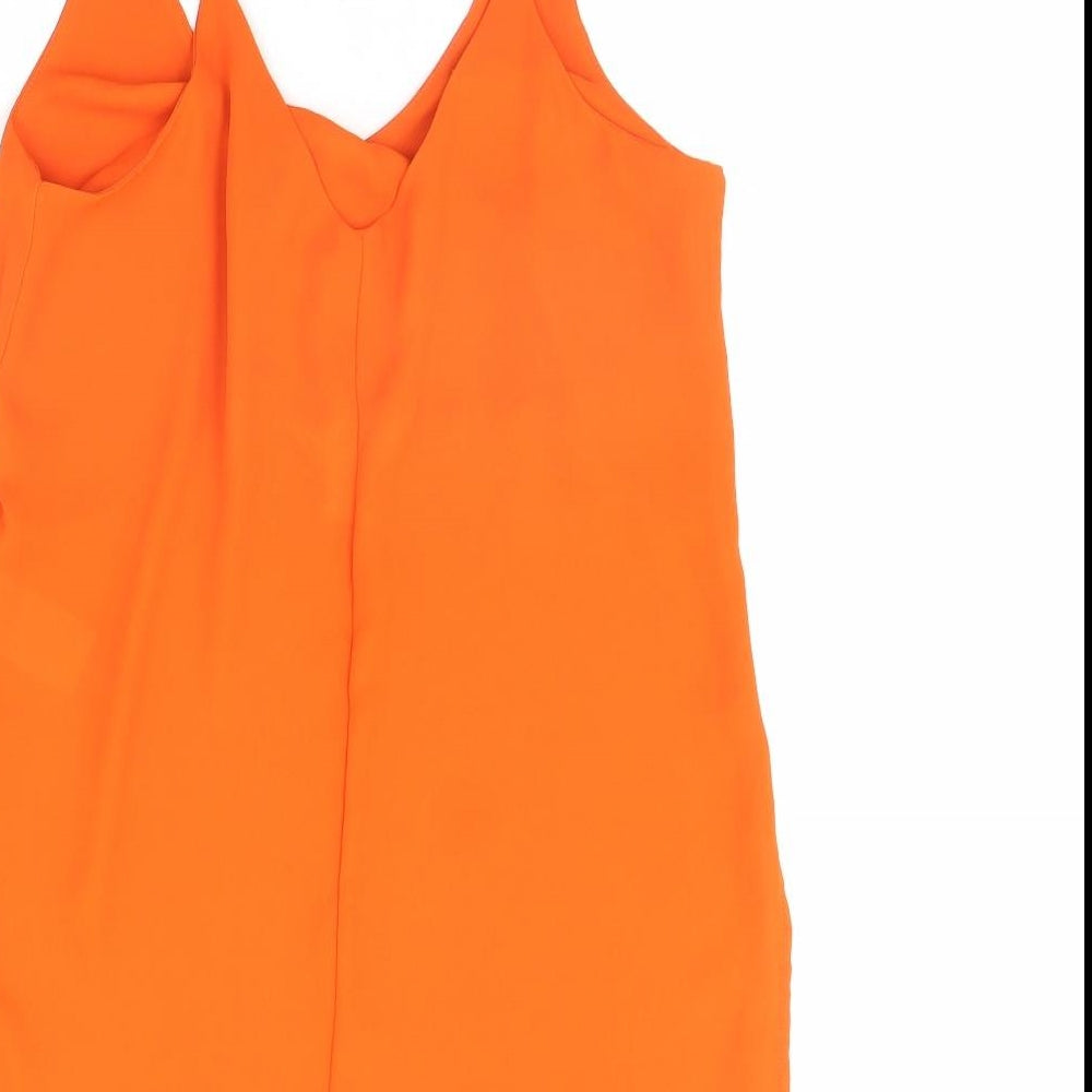 H&M Womens Orange   Basic Tank Size 8
