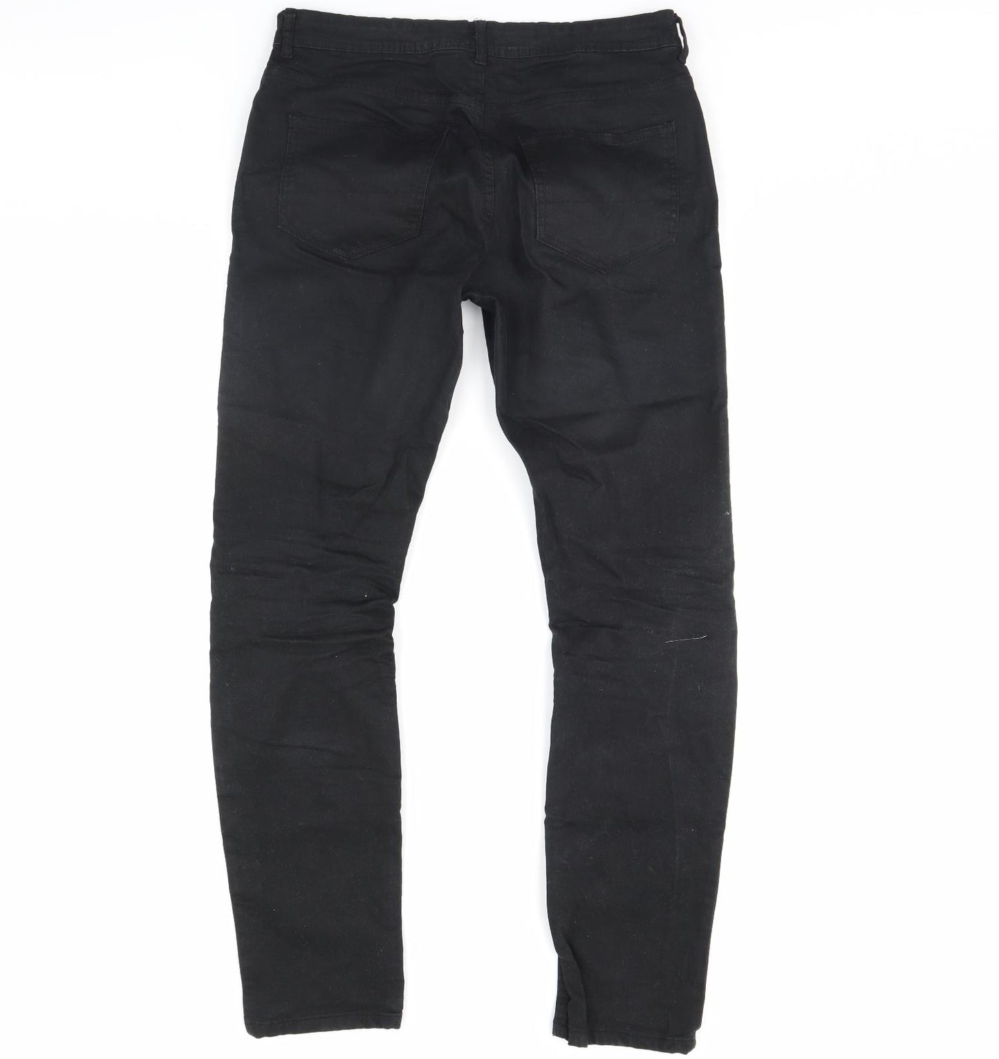 Denim & Co. Mens Black  Denim Straight Jeans Size 32 in L34 in