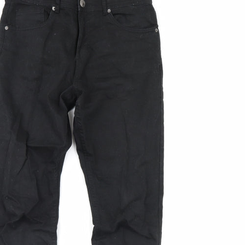 Denim & Co. Mens Black  Denim Straight Jeans Size 32 in L34 in
