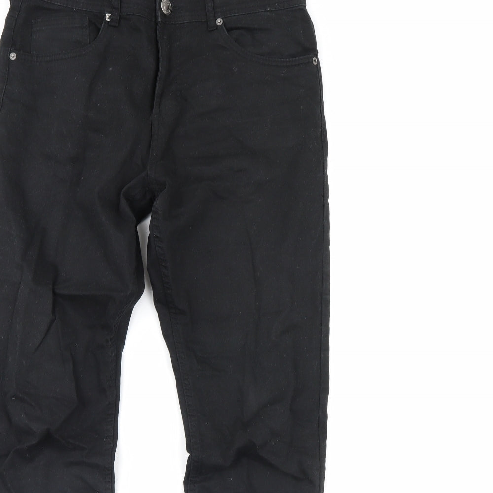 Denim & Co. Mens Black  Denim Straight Jeans Size 32 in L34 in