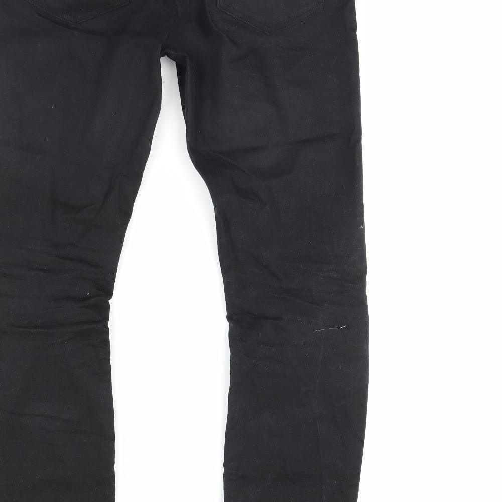 Denim & Co. Mens Black  Denim Straight Jeans Size 32 in L34 in