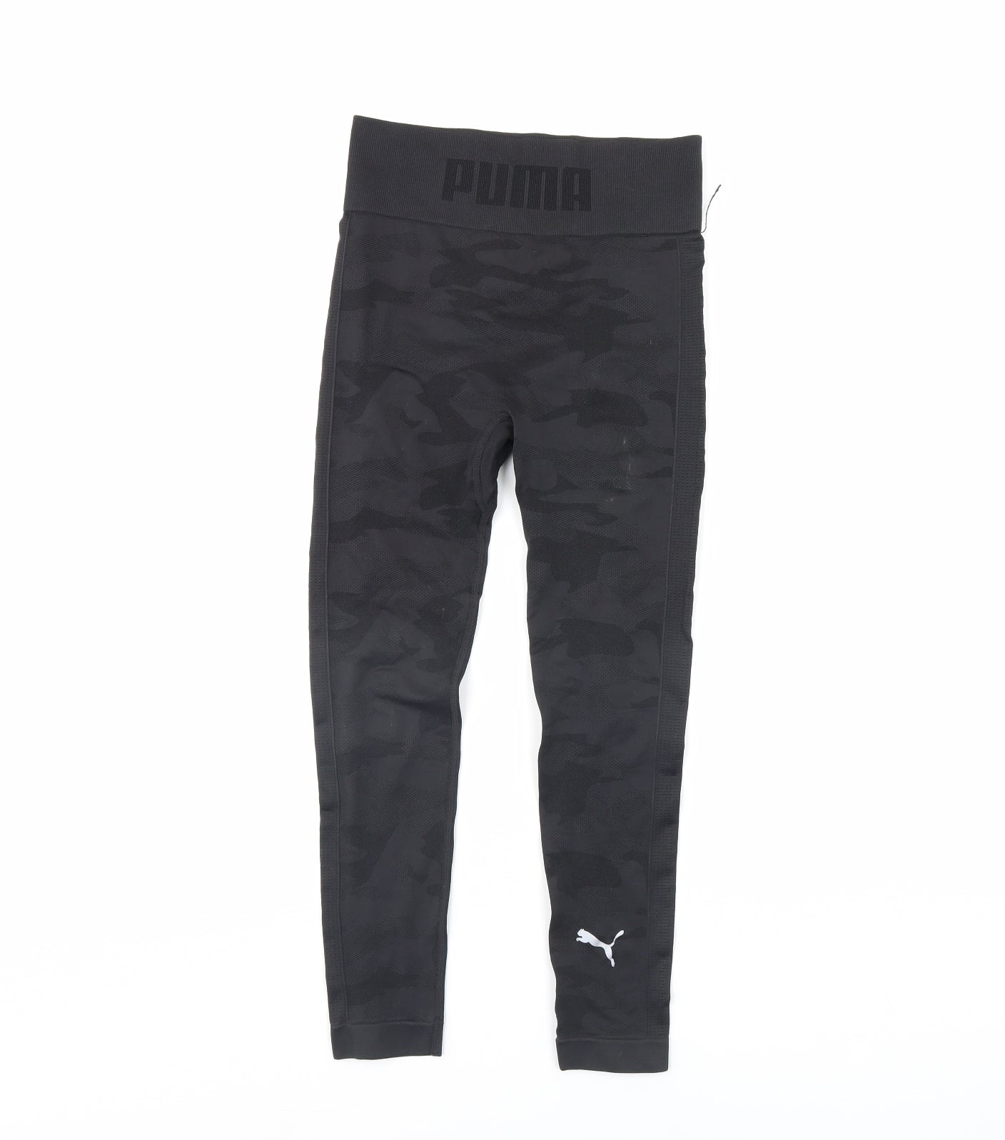 PUMA Womens Black   Compression Leggings Size S L21 in