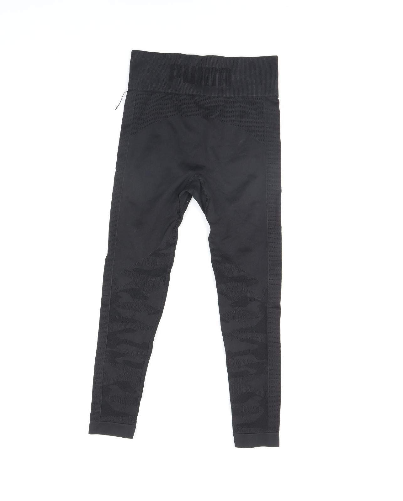 PUMA Womens Black   Compression Leggings Size S L21 in